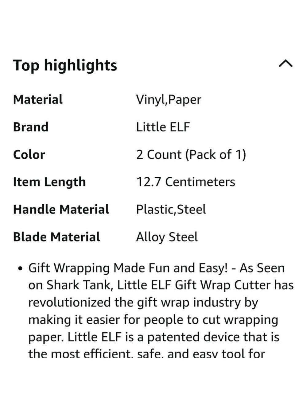 Little Elf Green Gift Wrap Cutter Christmas Paper Cutter 2 Included - Picture 11 of 12